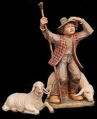 Hirte mit Stock
