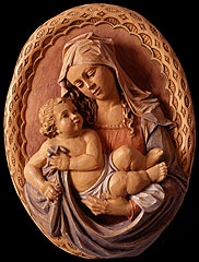 Relief - Madonna mit Kind