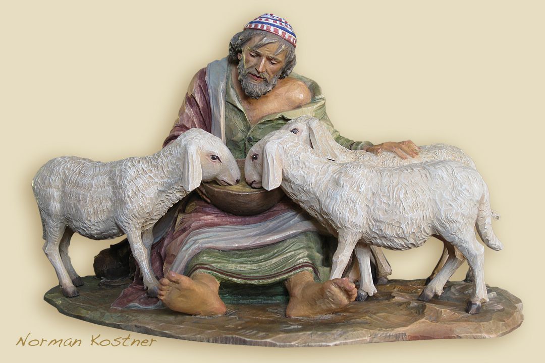Pastore con pecore